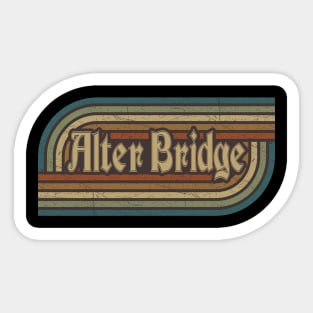 Alter Bridge Vintage Stripes Sticker